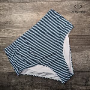 CharmLeaks High Waist Striped Bikini Bottom Size XL